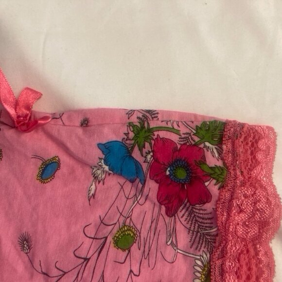 Hot Pink Floral Summer Pajamas - Picture 6 of 7